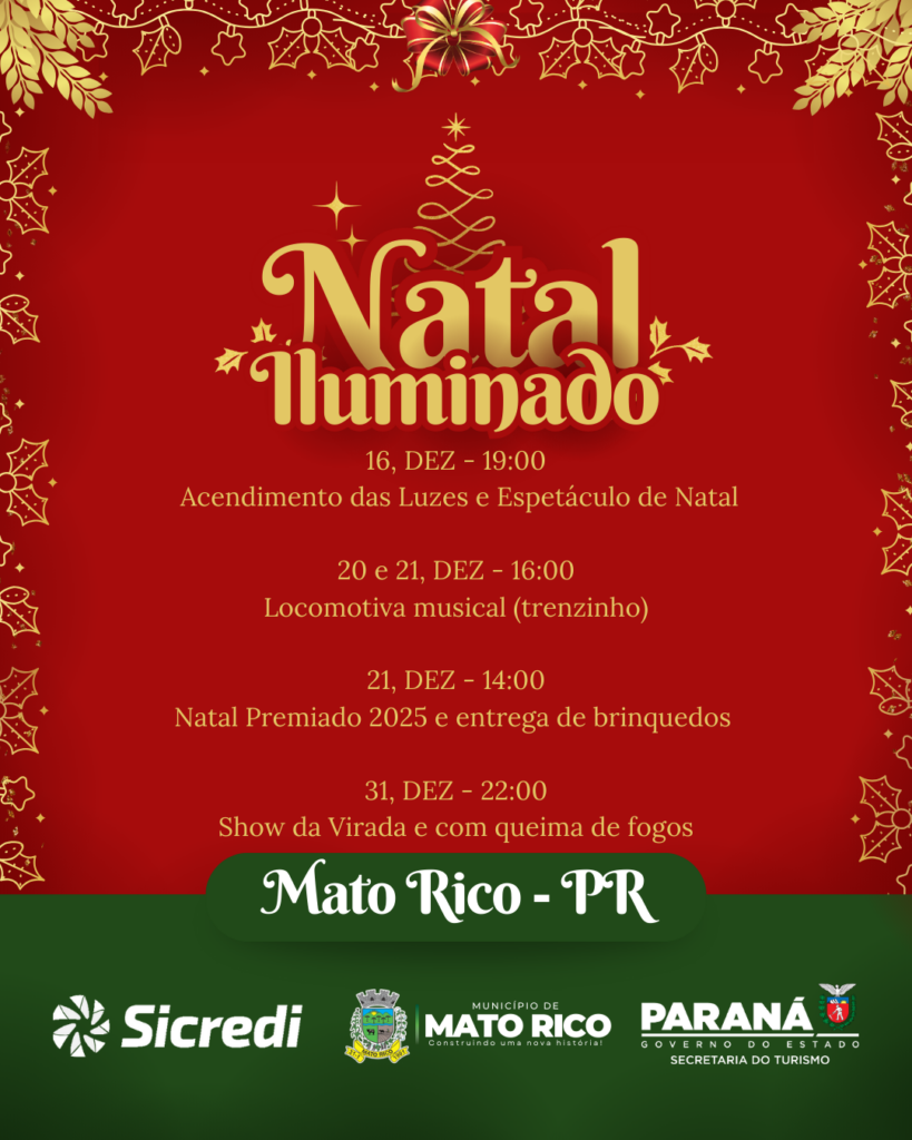 Prefeitura divulga regulamento para as festas de fim de ano de 2025